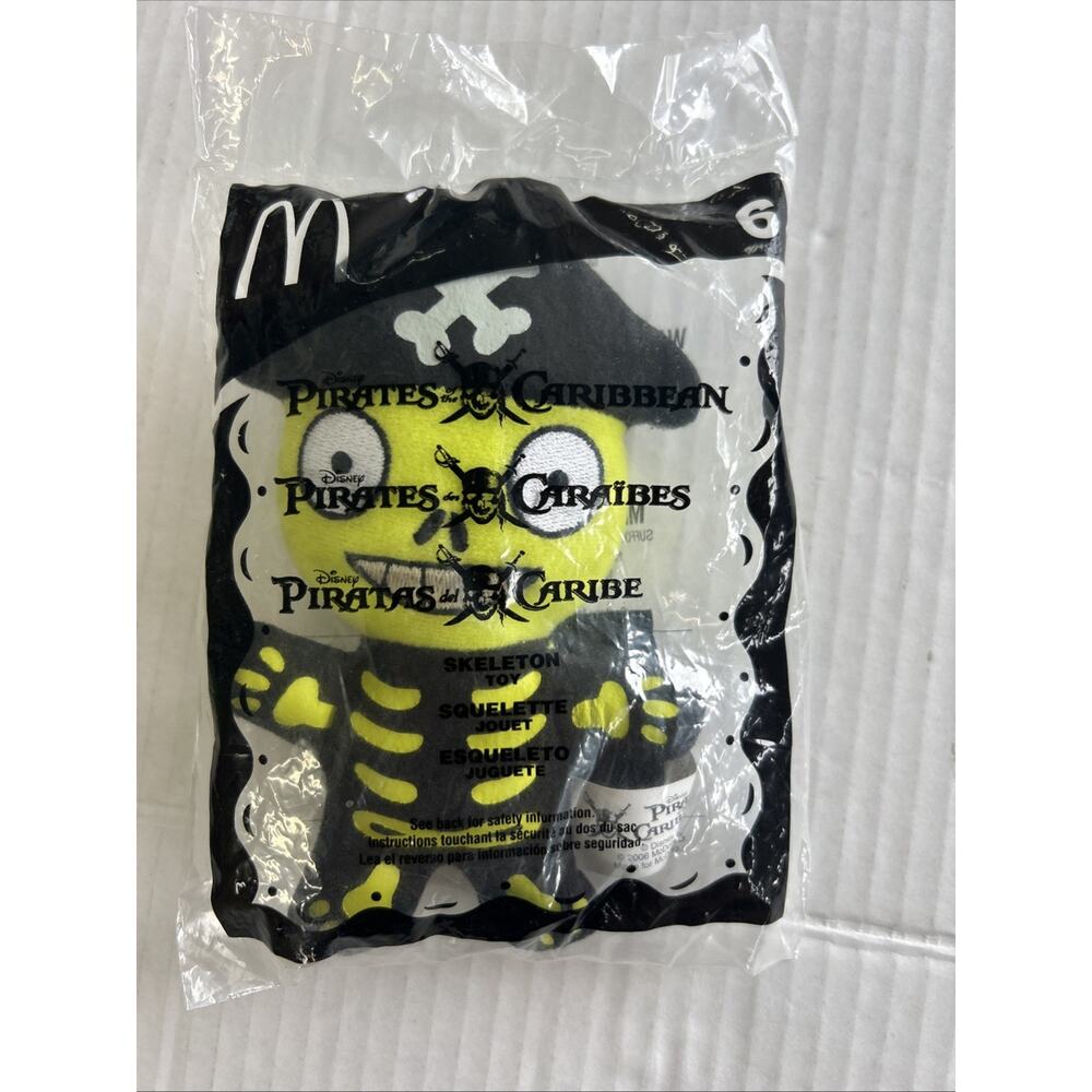 Pirates of the Caribbean 2006 McDonald’s Skeleton plush Toy 6